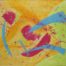 Acrylic painting of semiotic expressionism about bloom after doom by Kevo