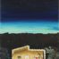 Acrylic painting of a concrete country house cracked by an earthquake at dawn by Zulmarie Vélez Acevedo
