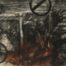 Drawing with carbon and sepia about elements of the metro by Diógenes Ballester.