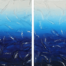 Acrylic painting of foam over blue/white water by Zulmarie Vélez Acevedo