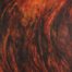 Encaustic painting of abstract representation of the frequency of fire by Diógenes Ballester.