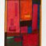 Abstract oil bar painting about the effect of hurricane Maria at peak intensity of the strike by Ludwig Medina