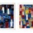 Oilbar painting of abstract representation of the effect of hurricane Maria just before and during the strike by Ludwig Medina