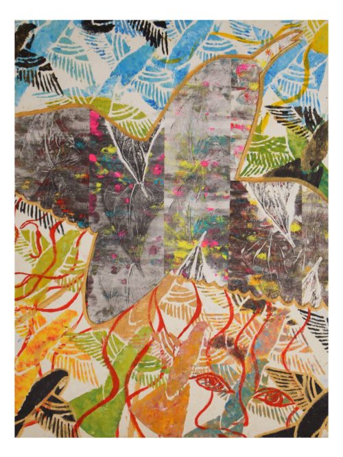 Print of birds flying away by Natalia Torres