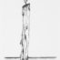 Ink drawing of burning candle symbolizing a dark night by Nichole Ortiz