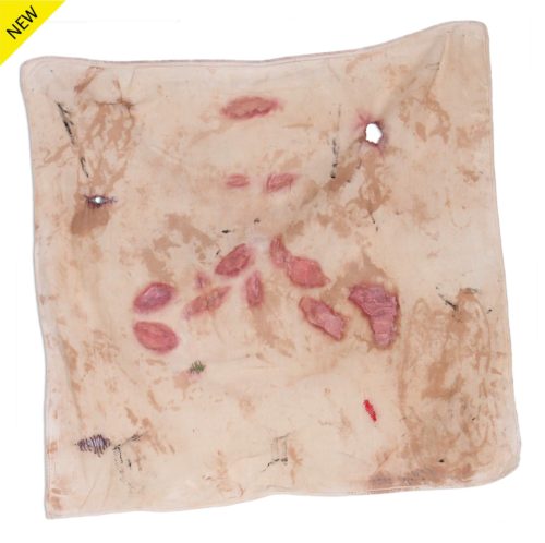 Mixed media of a handkerchief-shaped cloth