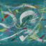 Acrylic painting of semiotic expressionism by Kevo.