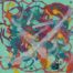 Acrylic painting of semiotic expressionism about universal tree by Kevo.