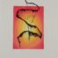 Abstract ink and oil pastel drawing of airborne net with sun on background by Kevin Mejías