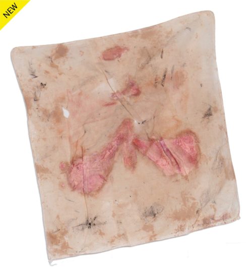 Mixed media of a handkerchief-shaped cloth