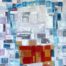 Abstract oilbar painting of glass of whisky by Ludwig Medina